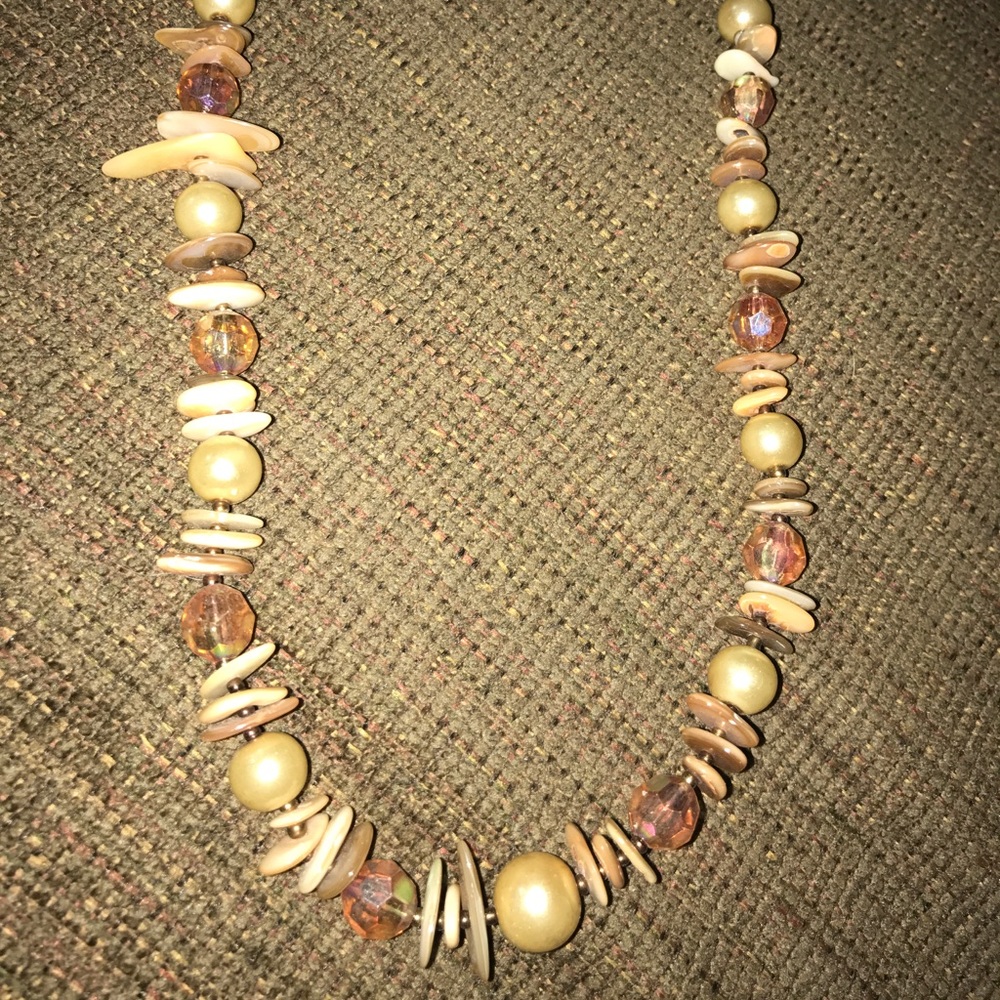 NEW! BIWA PEARL /CRYSTAL Necklace